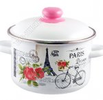 Париж Кастрюля белый 5,5л d22см (2)