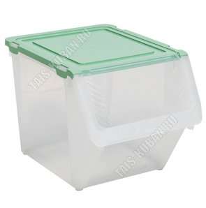 Контейнер д/хранения 14,5л нефрит (35х25,5 h25см) (11) 