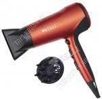 Фен 1800Вт 3tреж,2ск,хол.возд,концентр,диффуз,красн/черн (12) 