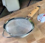 WOOD Сито d14,5см (двойное плетение) с деревянной ручкой,Lenardi (36) 