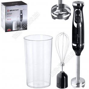 Блендерный н-р 800Вт 2ск,стакан 0,7л,черный (6) 