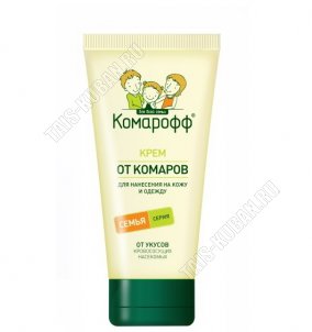 КОМАРОФФ Крем 100мл от комаров,мокрецов,москитов 