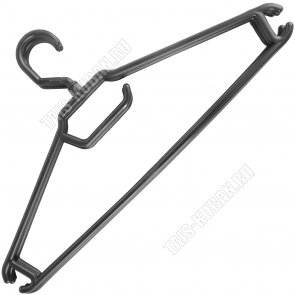 Вешалка (пластик) черный Н-Р 3шт L40см д/одежды (30) ПР 