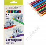 Карандаши цветные, Набор 24штуки (12) 