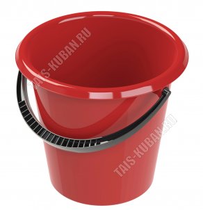 Ведро круг 8л (d29,5 h25см) красный (20) 
