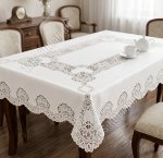Скатерть ажурная, прям.(137х180см) белый 