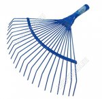 Грабли веерные б/ч проволочн 22-х зуб,порошк.окрас,шир.40см. дл.зуб.27см (20)