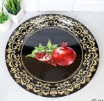 Поднос (эмалированное покрытие) круглый d40см 