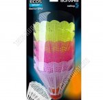 Бадминтон Н-р воланов 5шт., пластик, цветные,уп. блистер (1/120)