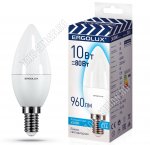 Ergolux ПРОМО-Свеча E14 10Вт,холодн.4500К,светов.поток 960Лм (аналог 80Вт обыч.лампы) h102 d37мм (10) 