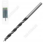 Сверло по дереву 3мм, цилиндрический хвостовик, пакет (250) 