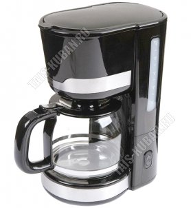 Кофеварка капельная 1000Вт 1,5л ,черный (1) 