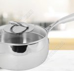 MIRROW Ковш 2,3л d18см со стеклянной крышкой (4)