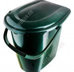 Ведро-туалет 24л нагруз.до 100кг,зелен (35х38 h43см) (6) 
