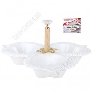 Менажница 3-х секц. 25х25см 