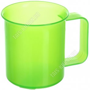 Кружка 0,25л (d7,5 h8,5см) ф.цилиндр,зеленый (32) 