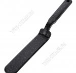 PUNTO NERO Лопатка узкая L30х4см (нейлон) черный с бело-золотым крапом (12) 