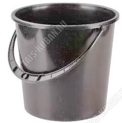 Ведро хоз-ное  5,0л (d22 h20,5см) черный (10) 