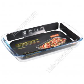 Форма д/запекания, прямоуг, с ручк. 3л б/крыш (39х23 h5см) 