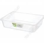 Лоток д/хранен 3,0л прям, прозр (30,5х21 h6см) б/крыш (48) 