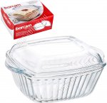 Кастрюля с крышкой квадрат 1,0л L20х16см, п/у