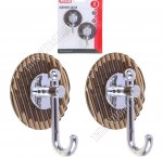 Vetta Крючок самоклей, полистирол, н-р 2шт прозр (d6см) (10)