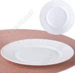 Белая Тарелка плоская d20см (глад.край) б/уп (12/48)