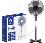 Вентилятор напольный EUROSTEK 45Вт .черный в индивидуальной упаковке,d43см (4) 