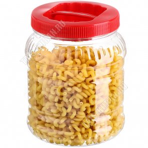 Банка 1,5л,dгорла 8см,ручка в крышке (d13,5 h17см) (12) 