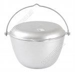 Казан походный. 5,0л конический,крышка-сковорода (5)