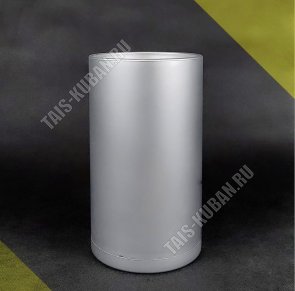Кашпо цилиндр, серебро глянец 31л d30 h53см (2) XXL 