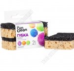 Губка для посуды 2шт (95х63х30мм) (50) 