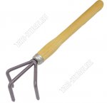 Рыхлитель с дер.черенком L30см 3-х зуб, средний, м (25)