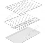 Сушилка д/посуды в шкаф (L46,5х25,5см h7см) белый (1) 