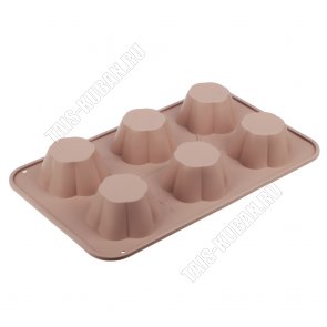 Форма для кексов 6шт 