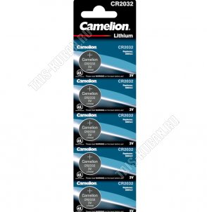Бат. диск CAMELION CR2032, BL-5шт.литиевые,блистер (50) 