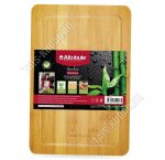 Доска раздел (бамбук) прям.25х35см,желоб (12)