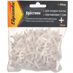 Крестики 250шт д/кладки плитки 1,5мм (200) 