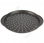 Форма для пиццы круглая d33см,перфорация,толщина 0,4мм,антипригарное покрытие,серый(24) 