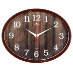 Часы (стекло/пластик) овал (22х29см) 