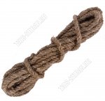 Веревка крученая льно-пеньковая d12мм (10м) 3-х прядная (10)