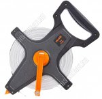 Рулетка геодезическая, 50 м х 12,5 мм, лента ПВХ, открытый корпус 