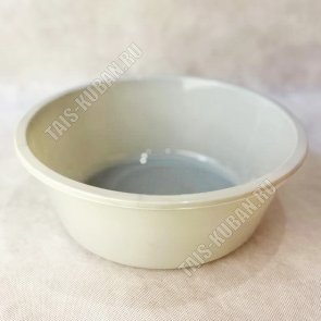 Таз кругл.  8,0л (d35 h10см) серый (10) 