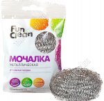 Мочалка д/посуды металлич.оцинков.18г, спираль,кругл, д/стойких загряз,пакет (60) 