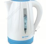 Чайник пластик 1,7л 2200Вт диск,автооткл,защ.б/воды,рельеф.дизайн на корпусе,бел/гол (12) 