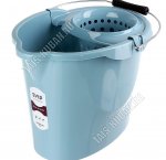 Ведро МОП 12л овал, небесн (38x26 h27см) (12) 