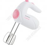 Миксер 200Вт 5скор,2насад.(взбив,замеш) бел/розов 