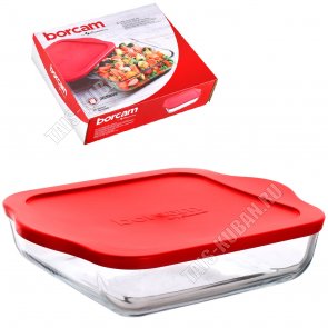 Форма с пласт.крышкой квадрат 2,0л 22x22 h6см п/у 