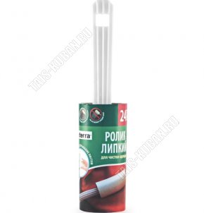Ролик д/чистки одежды,липкий 24слоя L10 d4,5см Paterra (50) 
