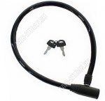 Замок велосипедный с тросом малый 60см (10)